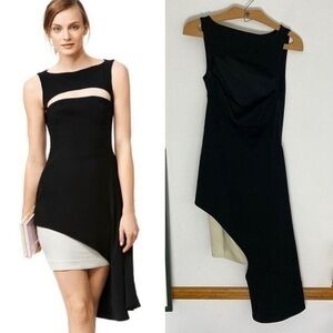 Opening Ceremony asymmetrical split black dress size 4